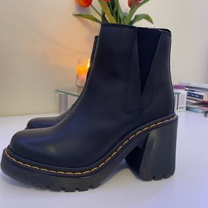Dr. Martens black heeled boot size 7